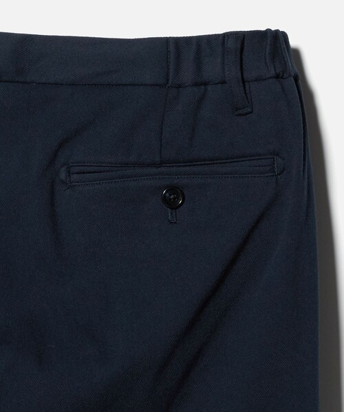 【BLACK】ウールライク ニット ノープリーツ スラックス-ウォッシャブル-<A DAY IN THE LIFE> A DAY IN THE LIFE スラックス ウールライク ニット ノープリーツ