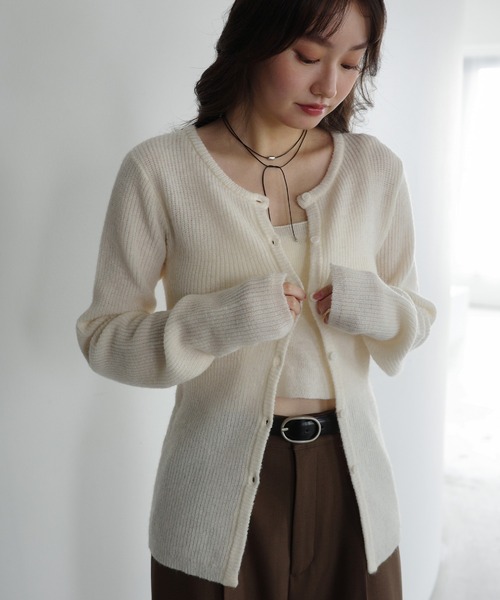 Freesia カーディガン ニットカーディガン/キャミソールビスチェ「2点