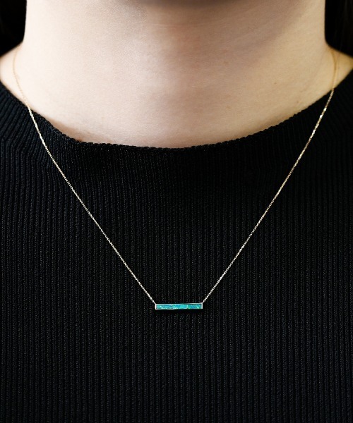 おまとめ sowi オパール K10ネックレス&ピアス sowi ギフト人気No.1商品 オーロラ・オパール・ネックレス(S)【K10YG