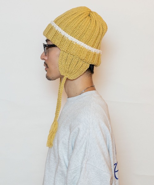 CA4LA（カシラ） ニット帽 ニットキャップ EG EARFLAP WATCH3 メンズ