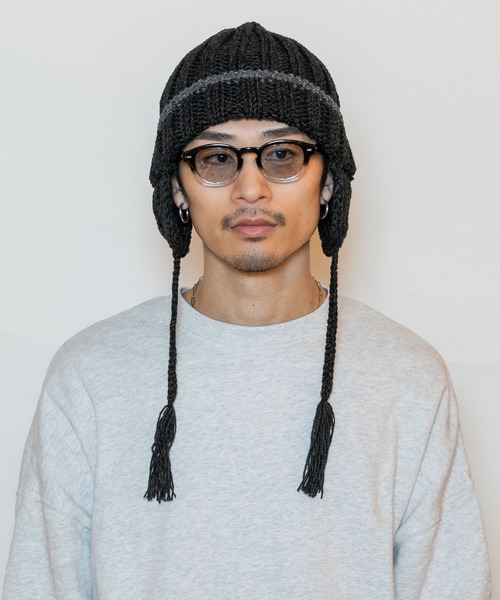 CA4LA（カシラ） ニット帽 ニットキャップ EG EARFLAP WATCH3 メンズ