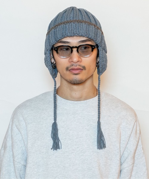 CA4LA（カシラ） ニット帽 ニットキャップ EG EARFLAP WATCH3 メンズ