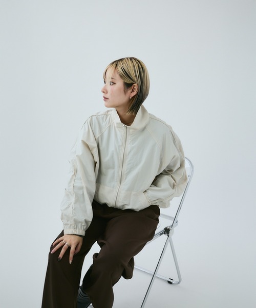 「MIEL CRISHUNANT」 ナイロンブルゾン FREE ブラック レディース_画像5