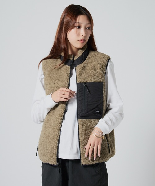 TAION マウンテンパーカー ダウンベスト　M カーキ TAION（タイオン） ダウンベスト ベスト マウンテン リバーシブル