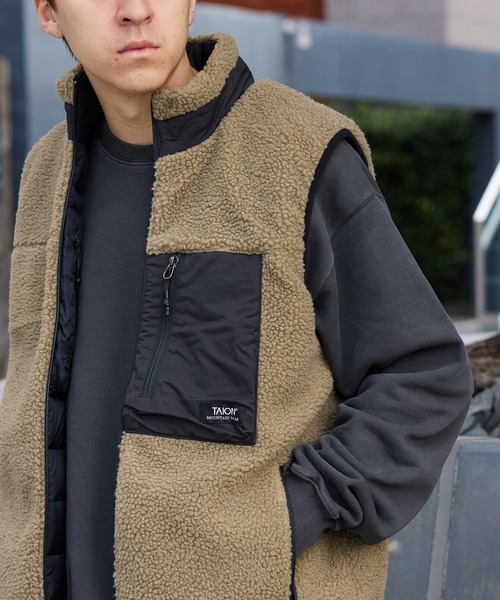 TAION（タイオン） ダウンベスト ベスト マウンテン リバーシブル