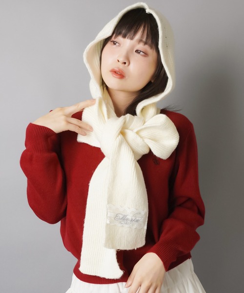 SPINNS（スピンズ） マフラー ストール フード付きで即あざと可愛い