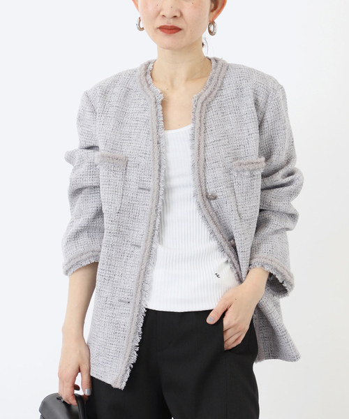 専用です。　VERMEIL par iéna ノーカラージャケット VERMEIL par iena（ヴェルメイユパーイエナ） ジャケット ノーカラー