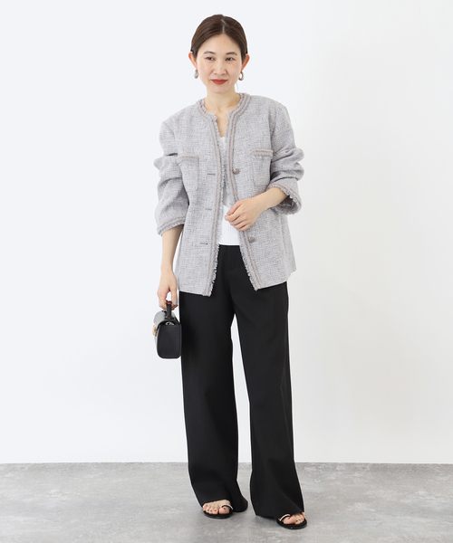 専用です。　VERMEIL par iéna ノーカラージャケット VERMEIL par iena（ヴェルメイユパーイエナ） ジャケット ノーカラー