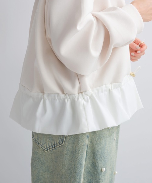 「PICCIN」 長袖カットソー M オフホワイト レディース_画像3