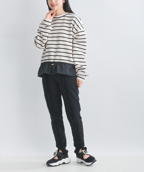「PICCIN」 長袖カットソー M オフホワイト レディース_画像6