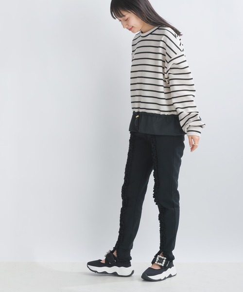 「PICCIN」 長袖カットソー M オフホワイト レディース_画像7