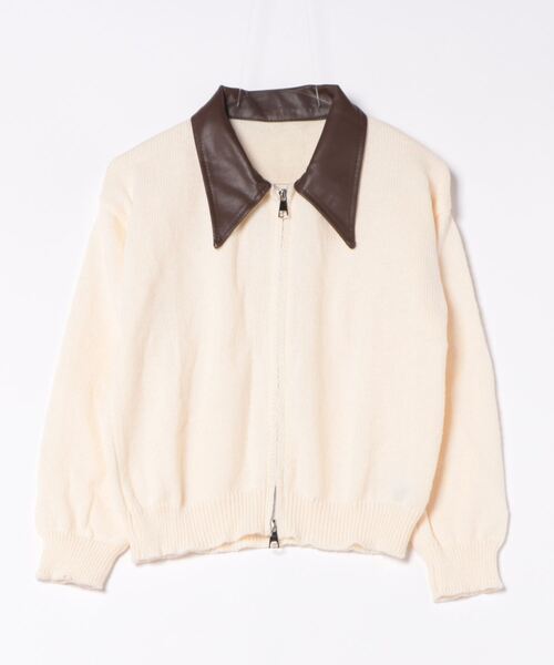 「LADY LIKE」 ニットカーディガン M レッド レディース_画像4