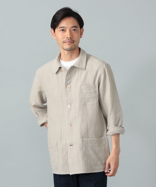 BEAMS F（ビームスF） ブルゾン アウター リネン フレンチ