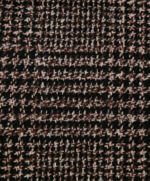 スカート ゴブラン グレンチェック フロントジップミニスカート