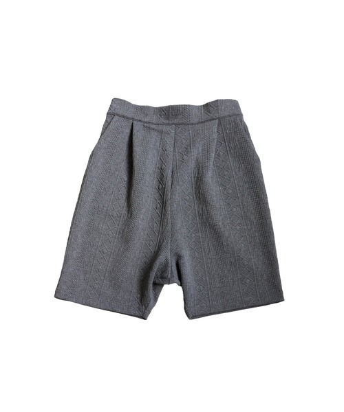 antiqua（アンティカ） パンツ 立体柄 サルエルハーフパンツ