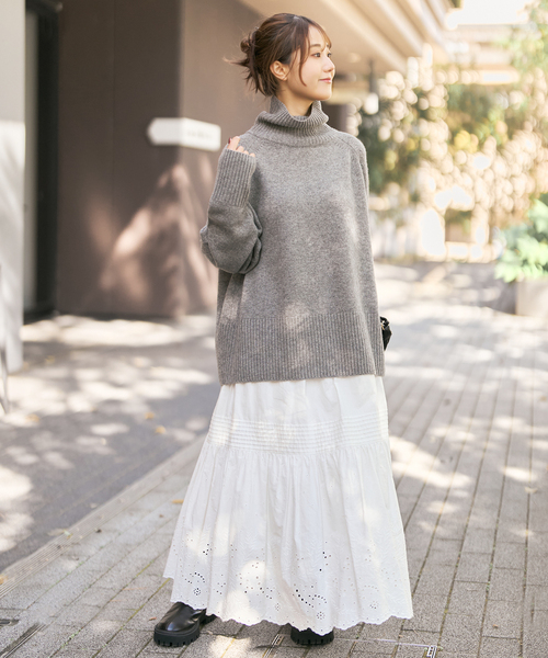 Spick＆Span スカート 「追加2」エンブロイダリーレーススカート