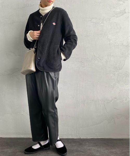 Danton（ダントン） ノーカラージャケット 34 グレイッシュベージュ