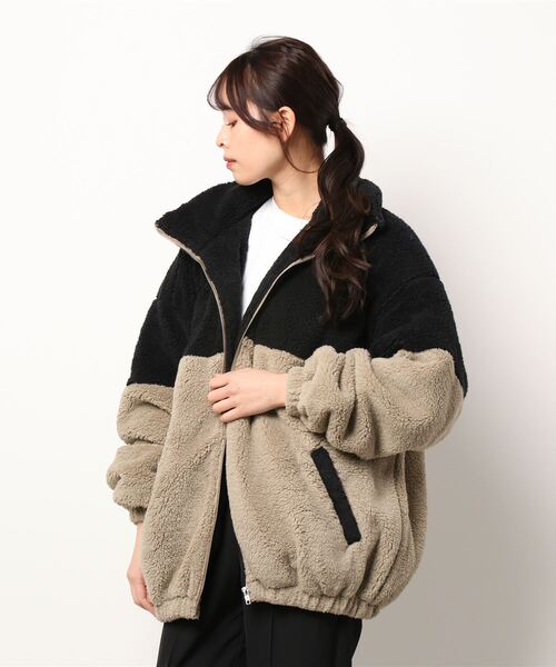 「THISIS」 「HALHAM」ブルゾン LARGE ブラック レディース_画像6