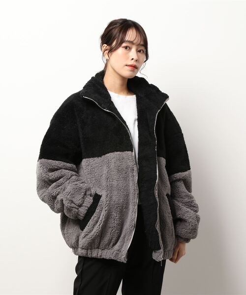 「THISIS」 「HALHAM」ブルゾン LARGE ブラック レディース_画像7