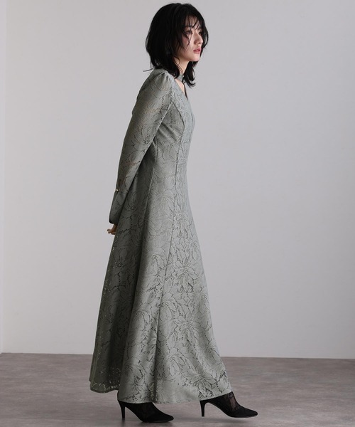 atlo オケージョン ワンピース M atlo（アトロ） 長袖ワンピース M ブラック レディース : ZOZOTOWN