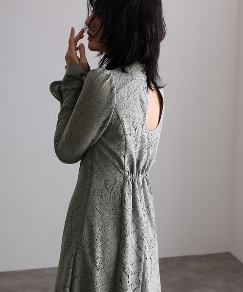 atlo オケージョン ワンピース M atlo（アトロ） 長袖ワンピース M ブラック レディース : ZOZOTOWN