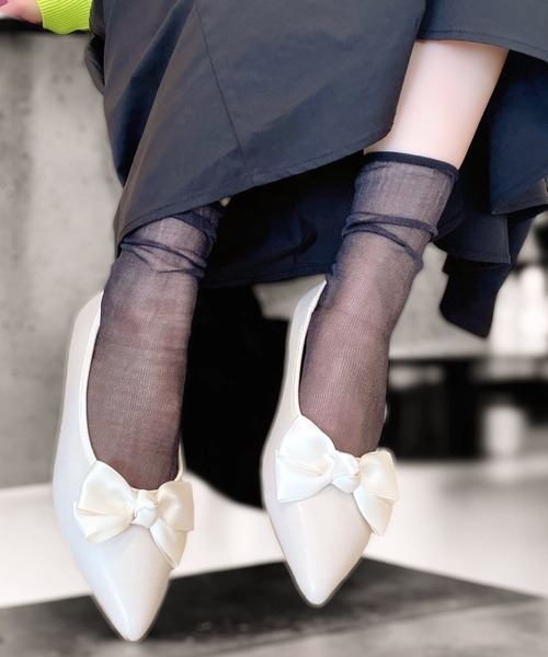 「Sugar Sugar」 フラットパンプス LL ブラック レディース_画像6