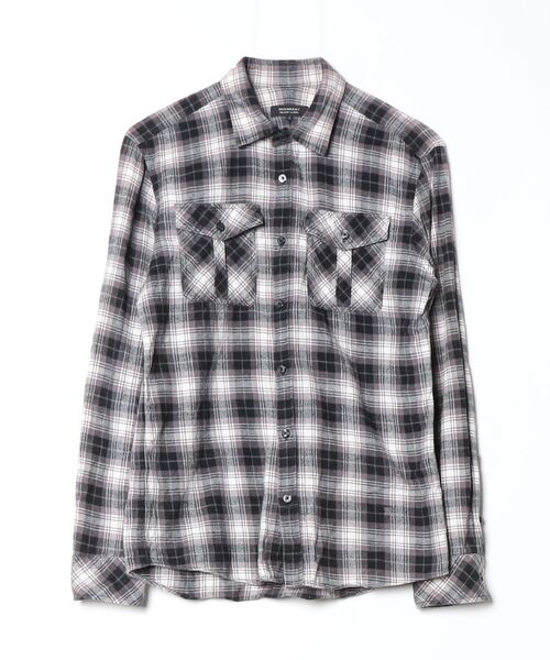 バーバリー BURBERRY BLACK LABEL Mサイズ チェック メンズ BURBERRY BLACK LABEL（バーバリーブラックレーベル） チェック柄長袖