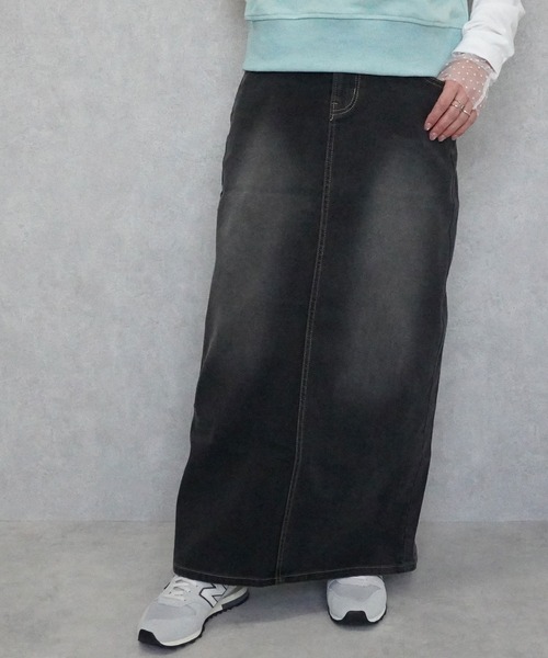 Emma（エマ） デニムスカート 裏起毛デニムロングスカート : ZOZOTOWN