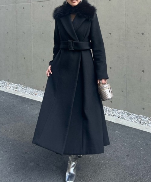 rienda（リエンダ） チェスターコート MEDIUM ブラック レディース