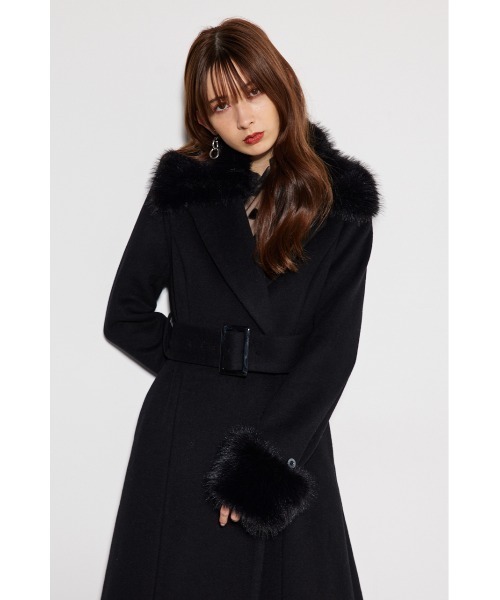 rienda（リエンダ） チェスターコート MEDIUM ブラック レディース