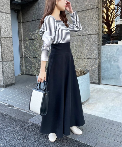 「one after another NICE CLAUP」 ロングスカート MEDIUM ベージュ レディース_画像5