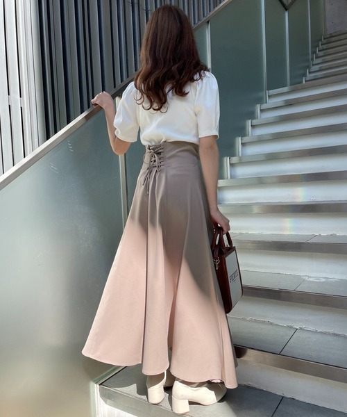 「one after another NICE CLAUP」 ロングスカート MEDIUM ベージュ レディース_画像6