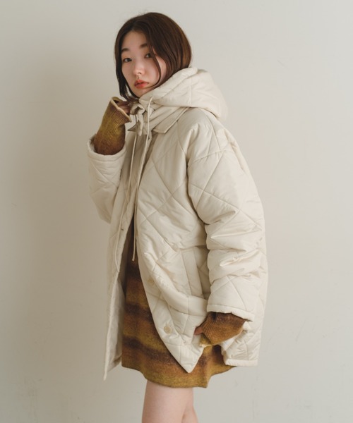 「Kastane」 キルティングブルゾン 0 アイボリー レディース_画像2