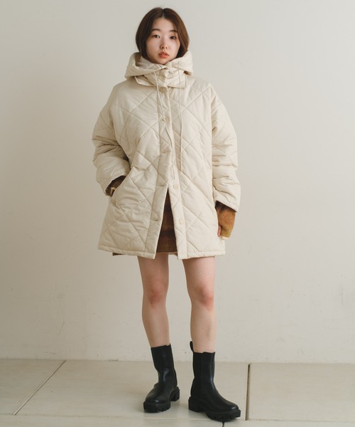 「Kastane」 キルティングブルゾン 0 アイボリー レディース_画像5