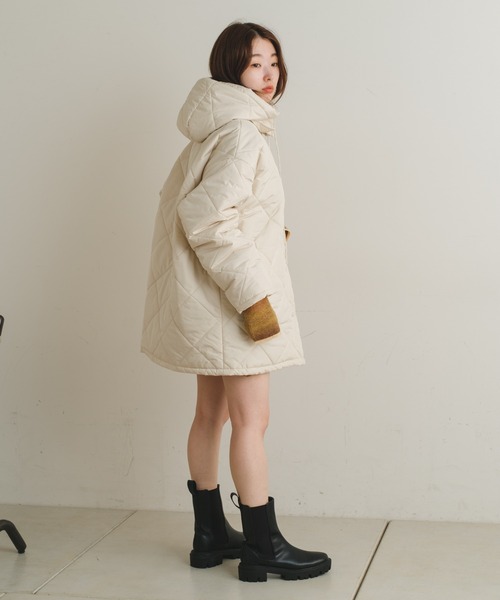 「Kastane」 キルティングブルゾン 0 アイボリー レディース_画像7