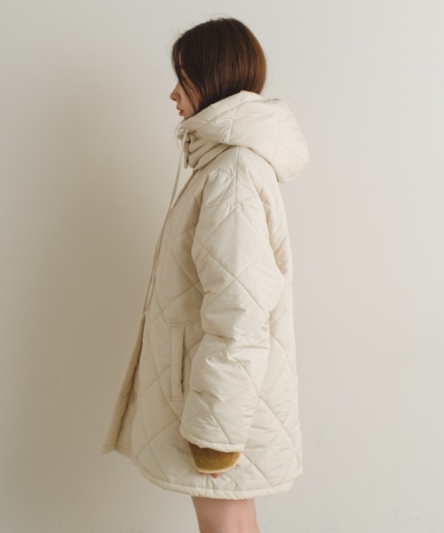 「Kastane」 キルティングブルゾン 0 アイボリー レディース_画像8