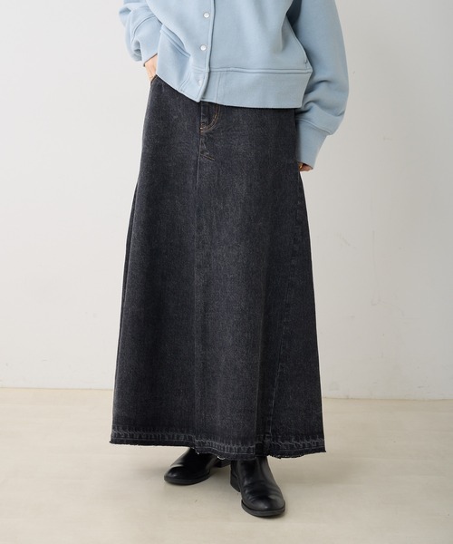 「PUAL CE CIN」 デニムスカート FREE インディゴブルー レディース_画像2
