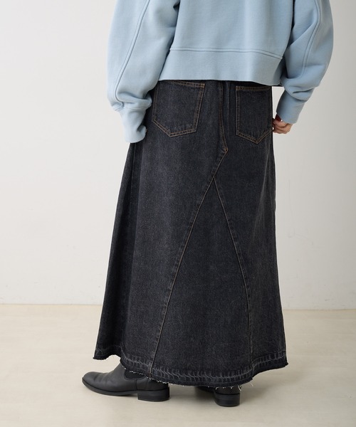 「PUAL CE CIN」 デニムスカート FREE インディゴブルー レディース_画像3