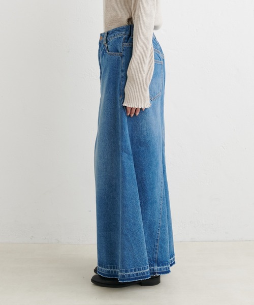 「PUAL CE CIN」 デニムスカート FREE インディゴブルー レディース_画像7