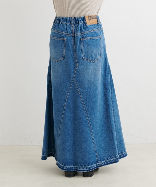 「PUAL CE CIN」 デニムスカート FREE インディゴブルー レディース_画像8