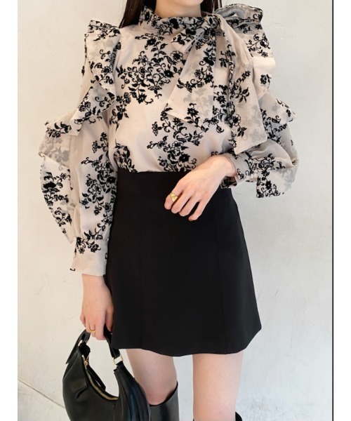 「SNIDEL」 長袖ブラウス FREE ベージュ レディース_画像6