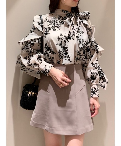 「SNIDEL」 長袖ブラウス FREE ベージュ レディース_画像7