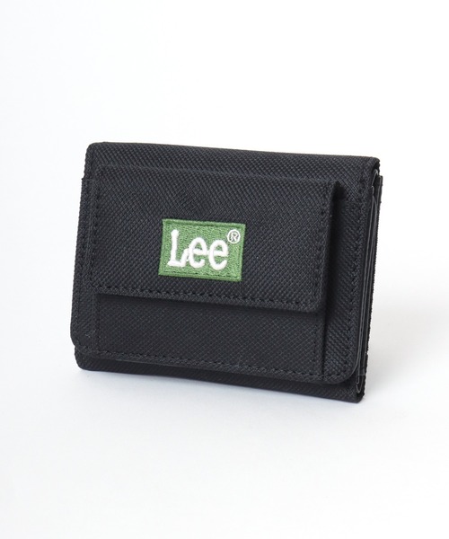 Lee（リー） 財布 ブランドロゴBOXロゴ刺繍三つ折り財布/ミニ財布