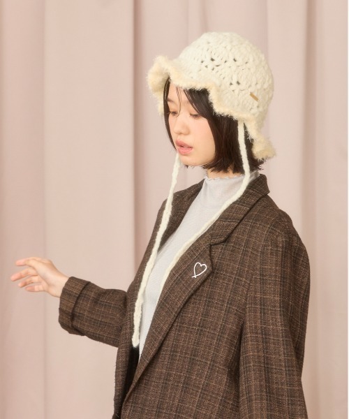 「kaorinomori」 ハット FREE ブルー レディース_画像4