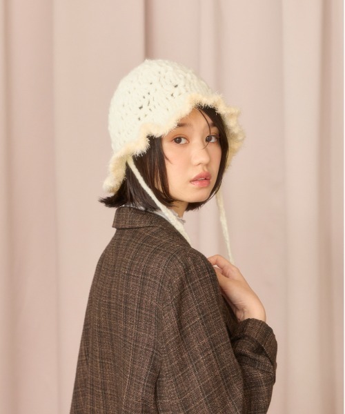 「kaorinomori」 ハット FREE ブルー レディース_画像5