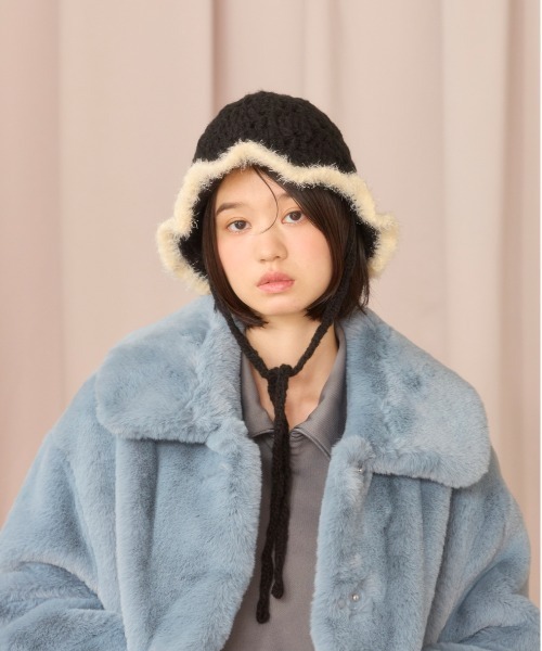 「kaorinomori」 ハット FREE ブルー レディース_画像6