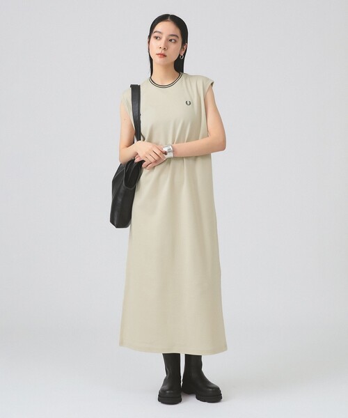 ワンピース 「別注」FRED PERRY / ティップド ピケ ドレスの画像