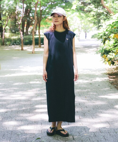 ワンピース 「別注」FRED PERRY / ティップド ピケ ドレスの画像