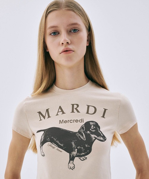「Mardi Mercredi」 半袖Tシャツ FREE クリーム レディース_画像2