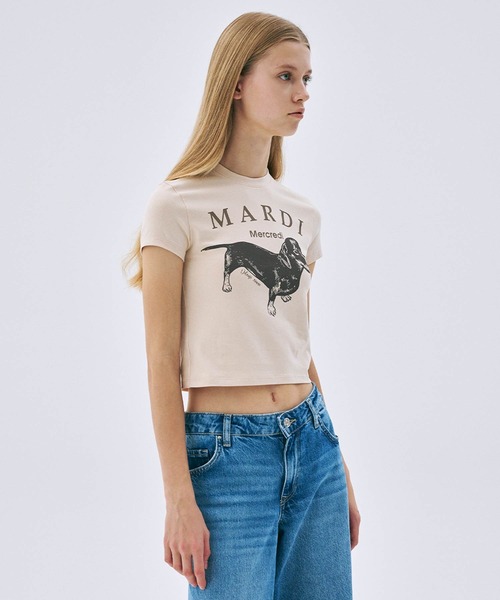 「Mardi Mercredi」 半袖Tシャツ FREE クリーム レディース_画像3